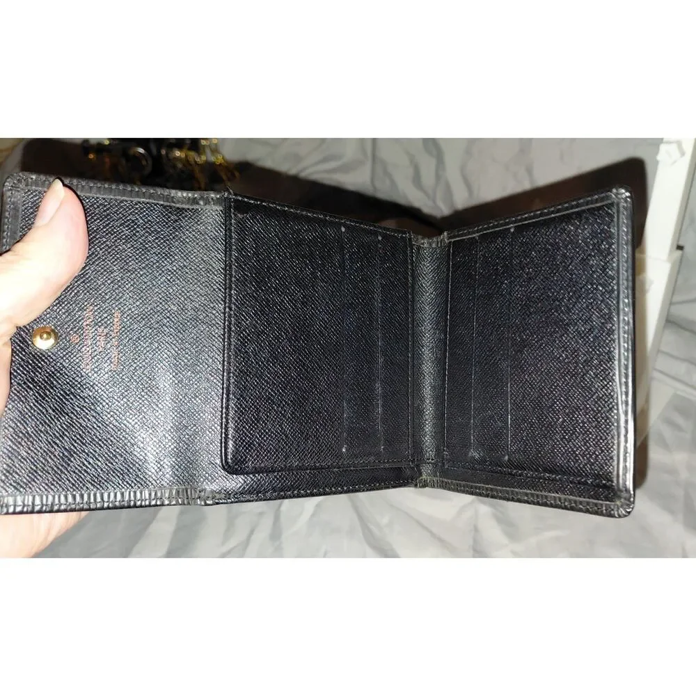 Louis Vuitton Epi Leather Black Trifold Wallet